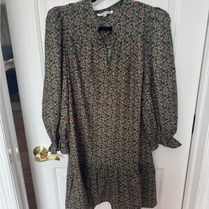 Boutique Floral Green and Pink Women's Dress